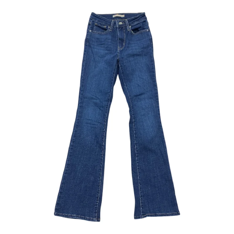 High-Waisted Men's JeansJeans Boot Cut By Levis In Blue Denim, Size: 2