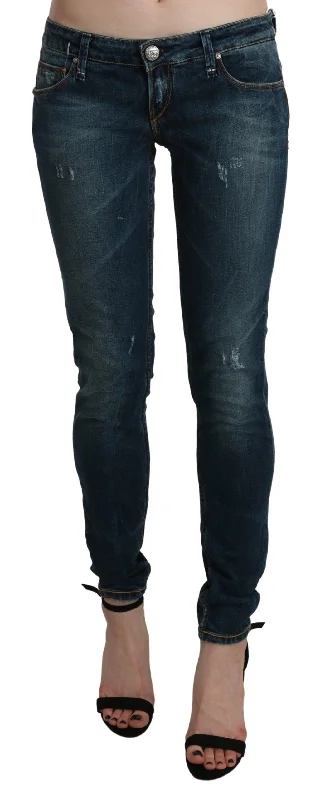 Acht  Washed Low Waist Skinny  Women's Jeans