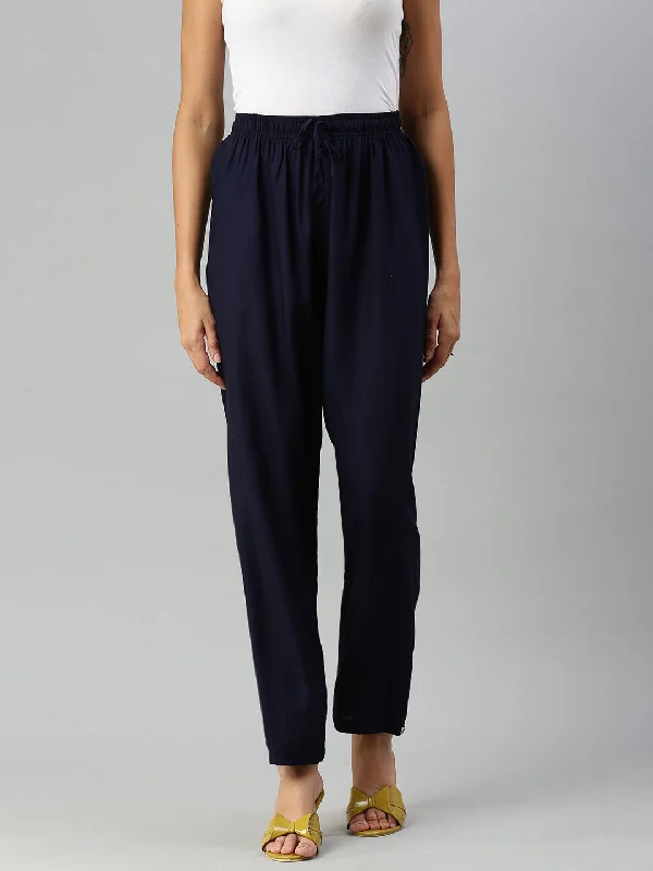 Casual Pant-Navy