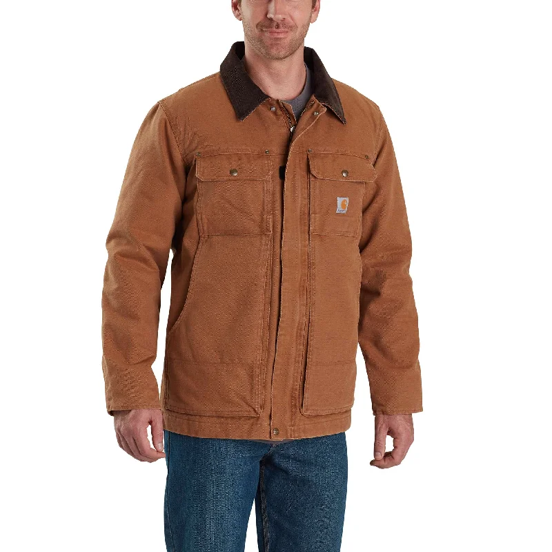 Men's Coats Made in ItalyFull Swing® Relaxed Fit Washed Duck Insulated Traditional Coat - 3 Warmest Rating