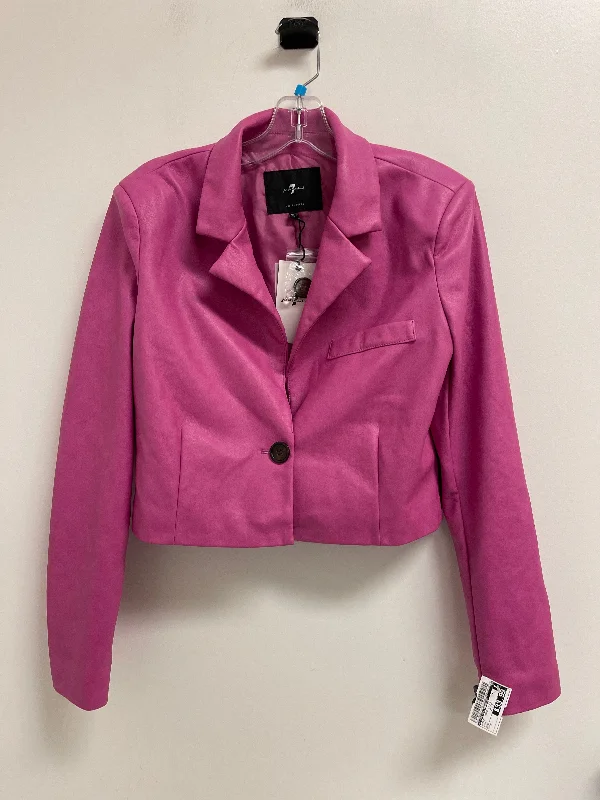 Men's Coats with Adjustable HemsJacket Moto By 7 For All Mankind In Pink, Size: S