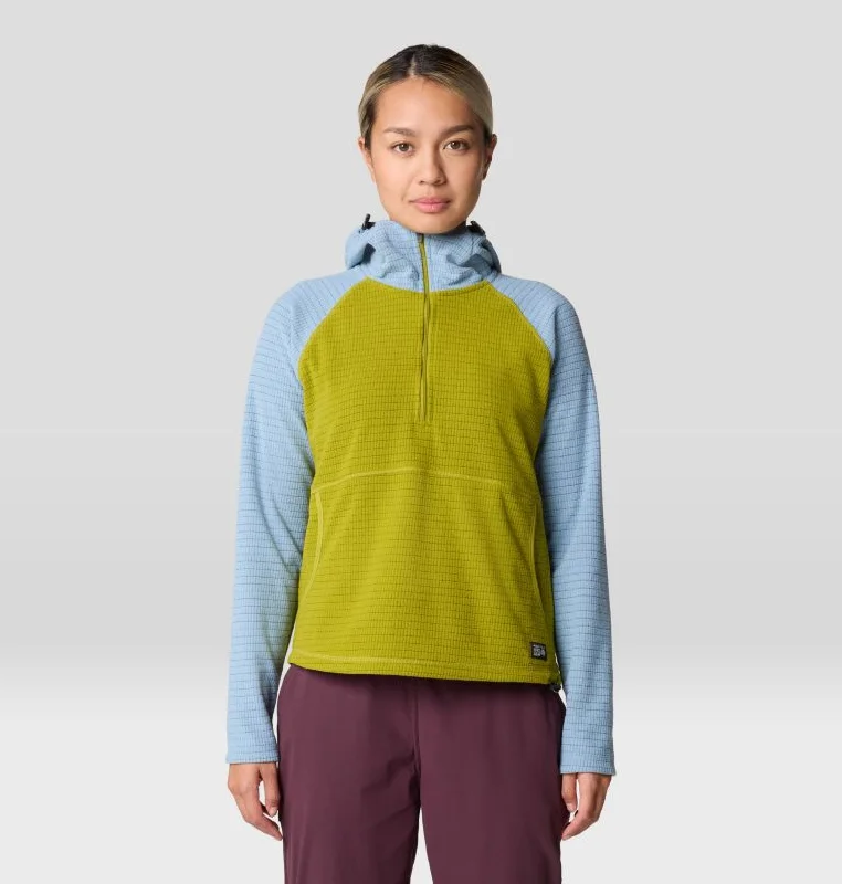 Men's Hoodies for Big and TallWomen's Summit Grid Half-Zip Hoodie - Python Green/Element